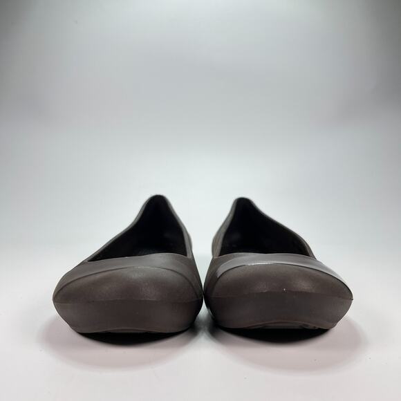 Crocs Gianna Ballet Flats Black Comfortable Slip On Shoes 14573 Women's Size 9 - Picture 2 of 9